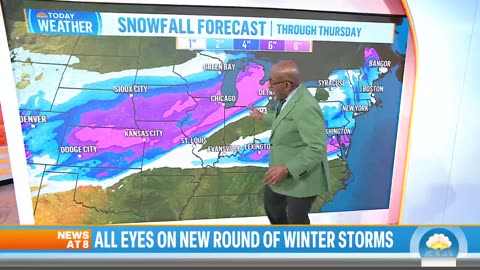 Winter storms to sweep across U.S.: Al Roker tracks forecast