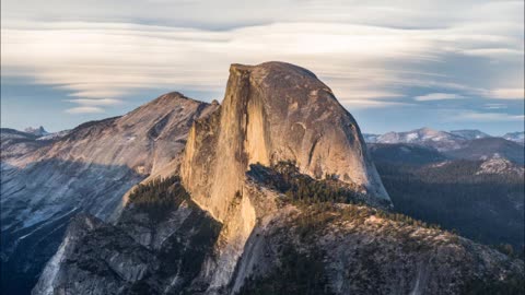 Half Dome Yosemite at Sunset