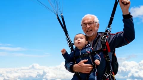 “Grandpa Mishears Mommy 😱 Takes Baby SKYDIVING 🪂😂 Baby’s Comment is UNFORGETTABLE!!!”