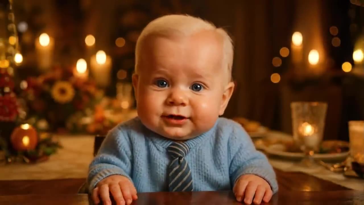 Baby Trump Hosts Thanksgiving Dinner In The White House-Baby News Network