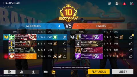 Free fire 🔥 max playing and winner 🏆 10 time