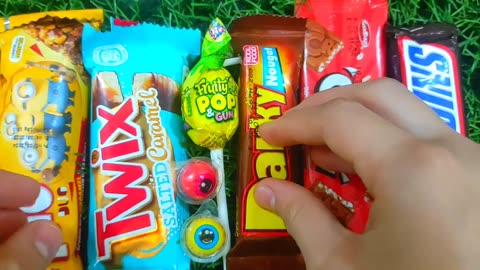 Satisfying Asmr lollipops candy unboxing video Asmr opening video and chocolate gummy candy