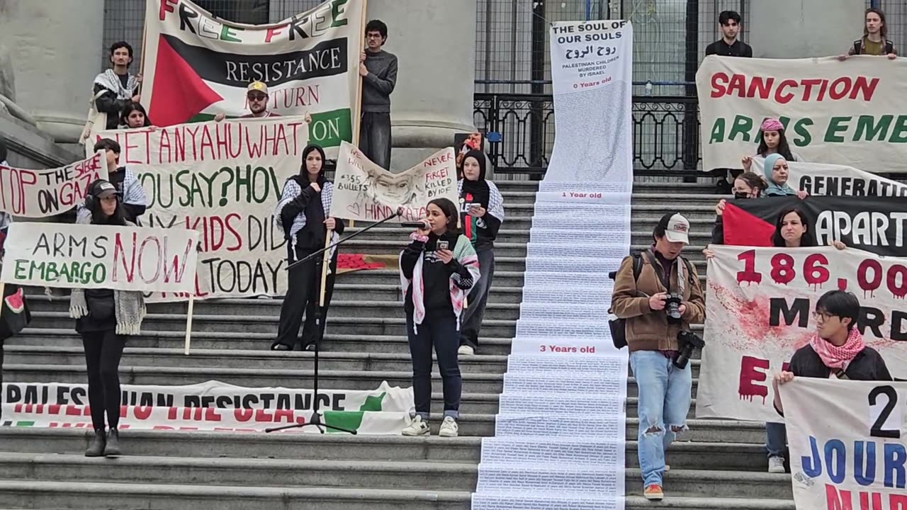 Protest for Palestine in Vancouver, Canada Oct 4 2025