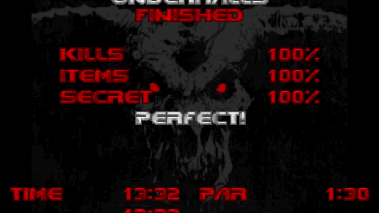 Brutal Doom2: Maps of Chaos Overkill - Map02 (Underhalls) UV in 00:13:32