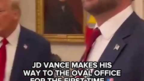 VP VANCE ENTERS THE OVAL OFFICE