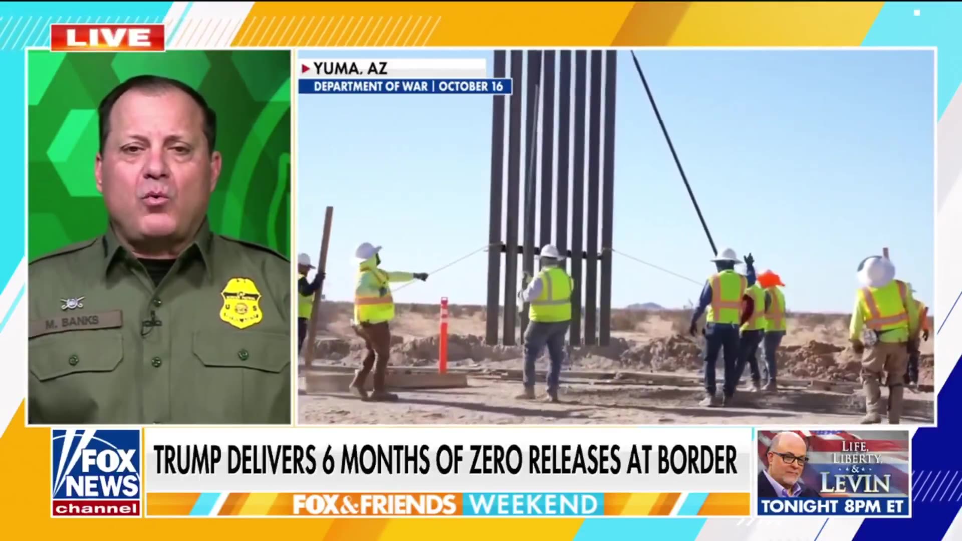 President Trump has had zero releases at the border.