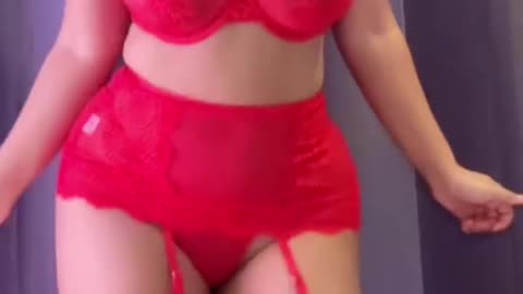 💯🔥 Pretty And Hot In Red 👌