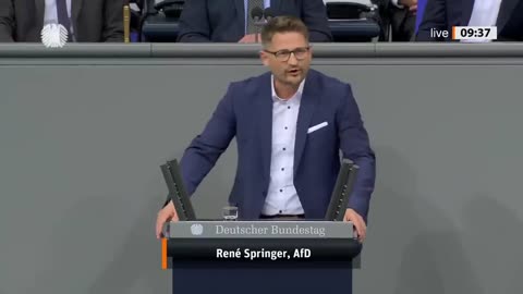 Zwischenfrage geht nach hinten los, Rene Springer kontert CDUler perfekt.- AfD-Fraktion im Bundestag