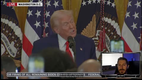 This Guy reacts to President Trump at the Black History Month Reception