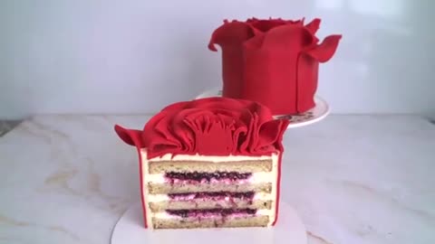 Мастер-класс 🌹Декор Торта в виде розы