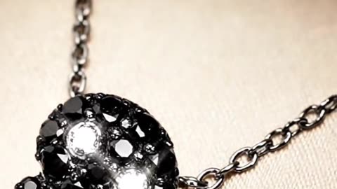 PONTE VECCHIO NECKLACE CLEAR&BLACKDIAMOND