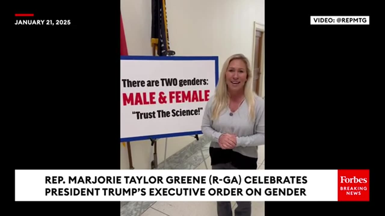 Marjorie Taylor Greene Takes Victory Lap After President Trump’s Executive Order On Gender