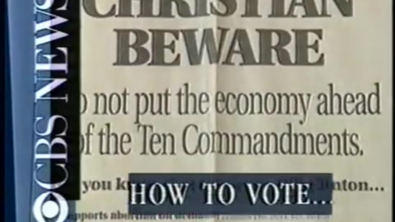 November 8, 1995 - Promo for 'CBS Evening News with Dan Rather'