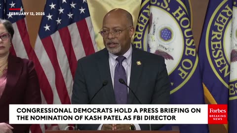 Reporter Asks Glenn Ivey- Will Dems Try And Push An Impeachment Of Trump's FBI Nominee Kash Patel-