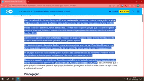 Alemanha sacrifica 500 mil aves para conter gripe aviária .mp4