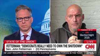 Sen Fetterman - Democrats Need To OWN The Shutdown