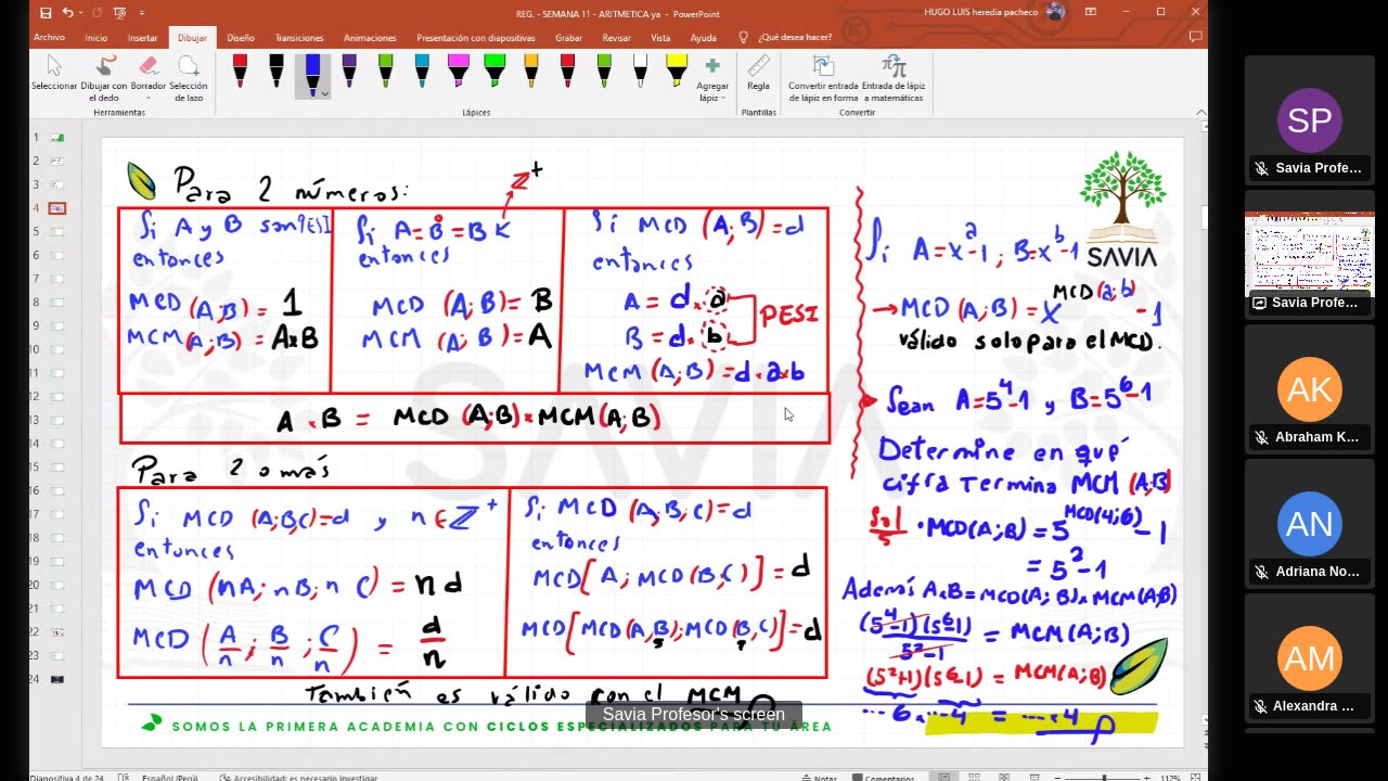 SAVIA SEMIANUAL 2024 | Semana 11 | Aritmética