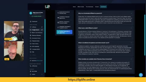 The Live In Private back bone is built