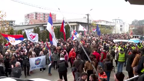 Students rally against university pressure in Serbia