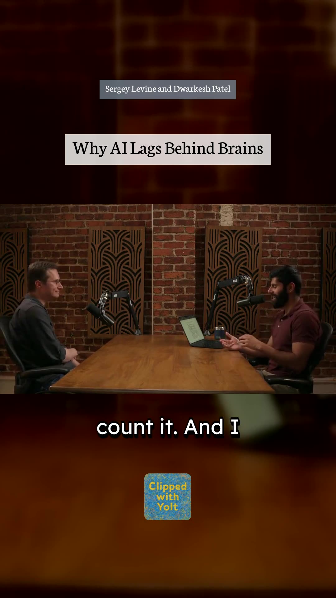 AI vs. Brain: Efficiency Gap - Sergey Levine and Dwarkesh Patel #aimodels #algorithms