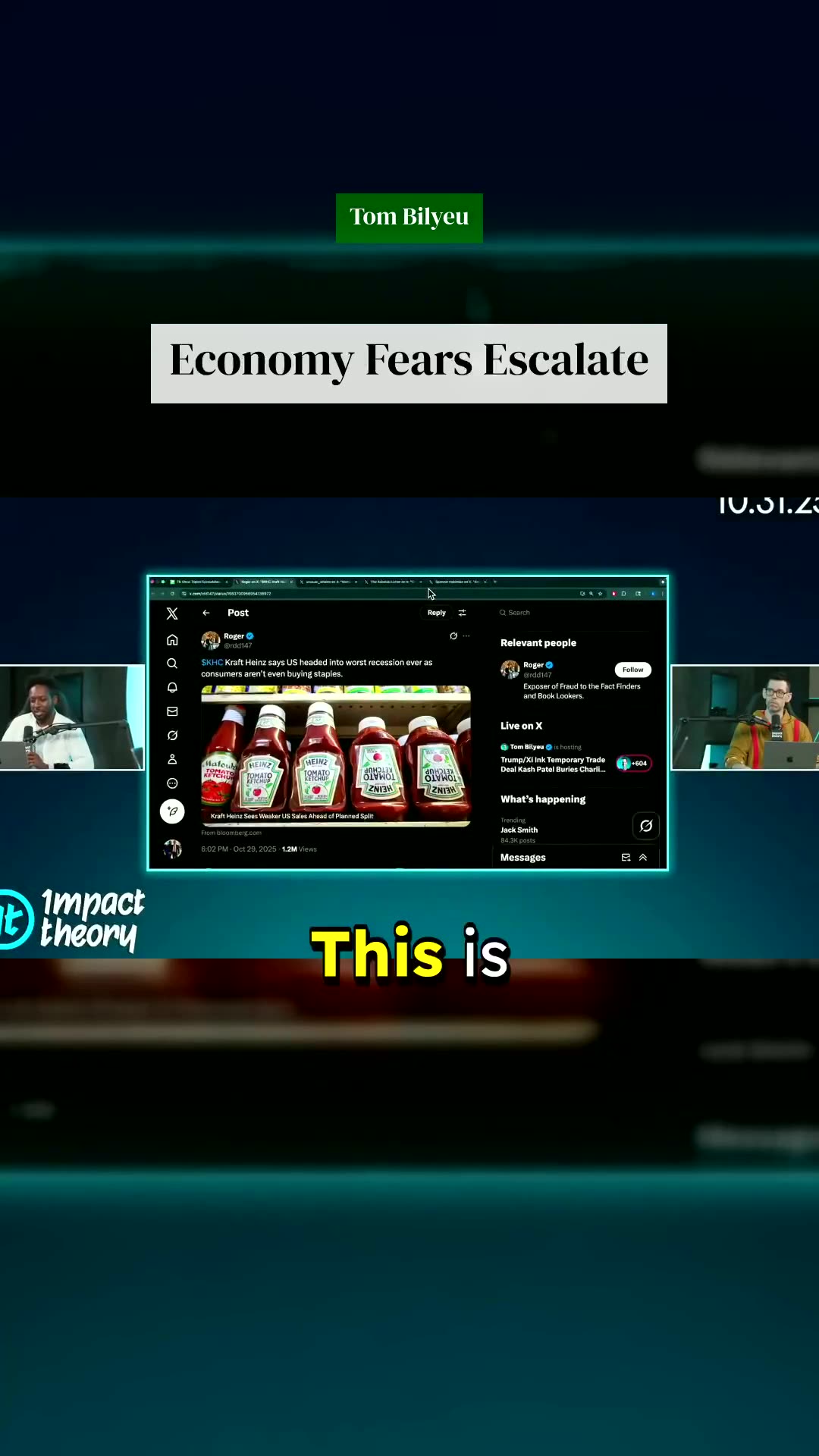 Chipotle & Heinz Spark Recession Talk - Tom Bilyeu #recession