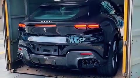Must-See Ferrari Purosangue Unloading from an Enclosed Trailer! 🔥🐎