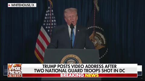 Trump delivers remarks following attack on National Guard Troops in D.C.