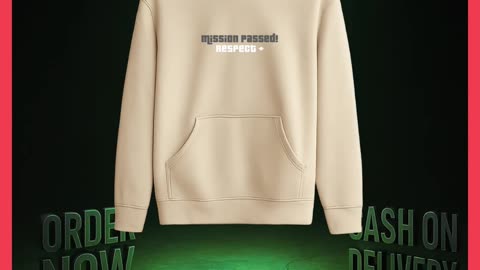 Raheech GTA Mission Passed Hoodie | Show Your Achievement | Free Shipping + COD Pakistan