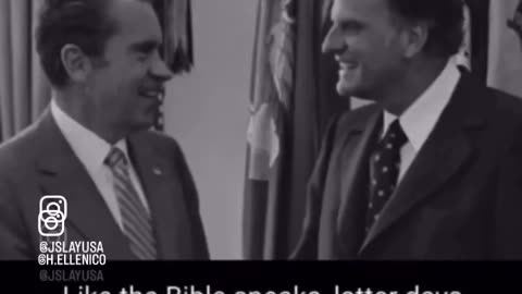 Richard Nixon and Billy Graham discuss the synagogue of Satan