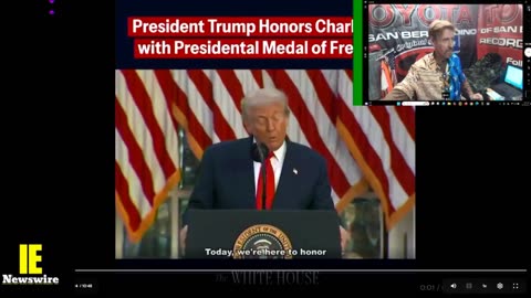 Charlie Kirk receives the Medal of Freedom Award on his 32nd Birthday!