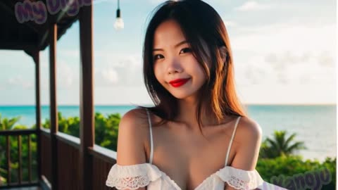 Solo Travelling in Maldives - Yi Yi | 独自在马尔代夫度假 儀儀 [4k AI Lookbook]❤️