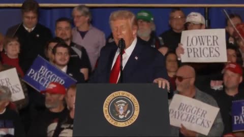 Trump Tells Pennsylvania Crowd About Price of Eggs