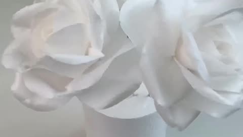 Розы из вафельной бумаги 🌺