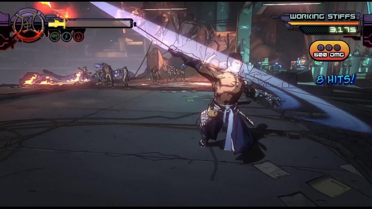 Yaiba Ninja Gaiden Z Hell Difficulty Level 1 War Zone Gameplay
