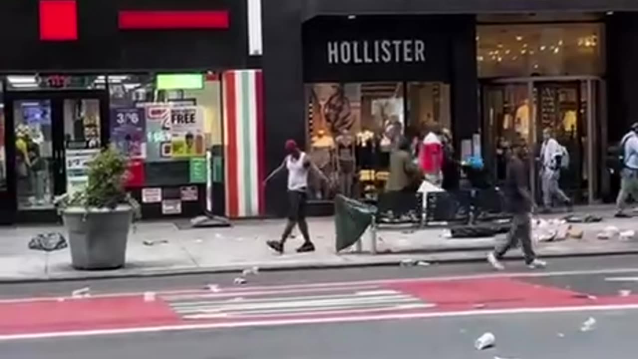 Black destroying city