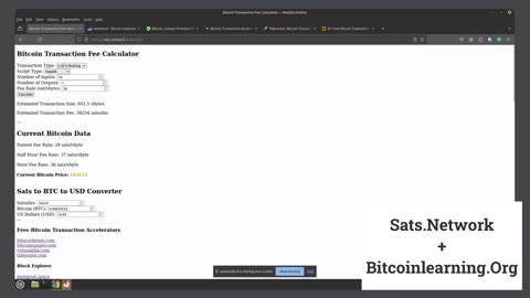Bitcoin Transaction Fee Calculator