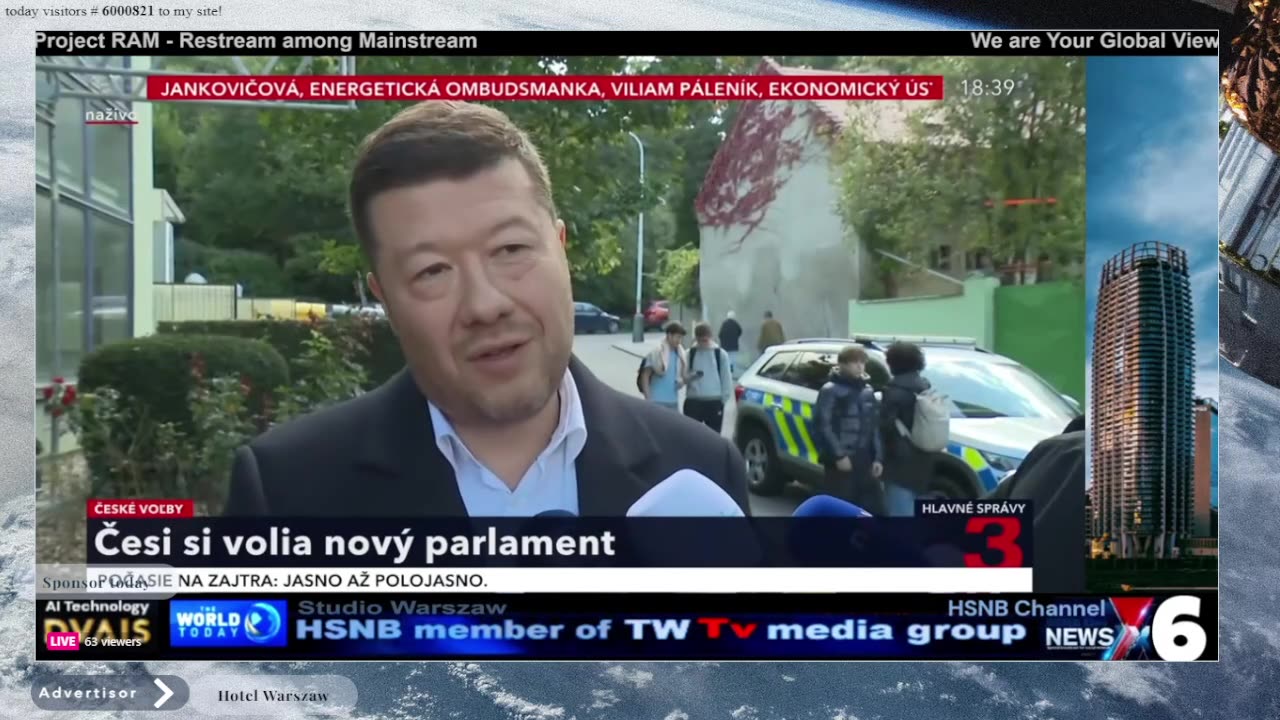 HSNB Skyline Channel 8 - live reatsream from Eutelsat9b
