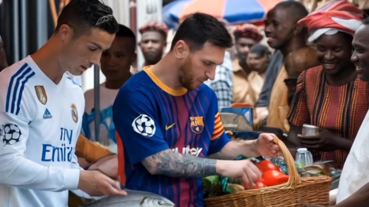 Messi and Ronaldo in Africa market