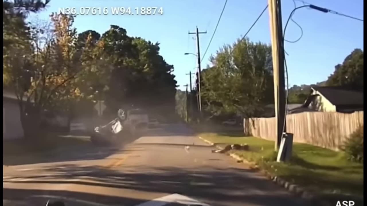 Fleeing Suspect's Girlfriend Ejected from Vehicle During Crash