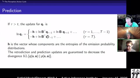 ActInf ModelStream 019.1: Active Inference in Discrete State Spaces from First Principles (P. Kenny)