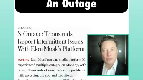 According what's elon musk what elon musk said it's was outages possible a cyberattack 🤔03/10/25