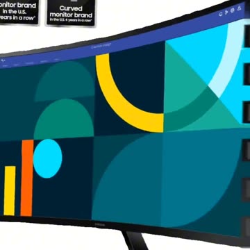 Samsung 27" Essential S3 (S36GD) Series FHD 1800R Curved Computer Monitor, 100Hz, Game Mode,