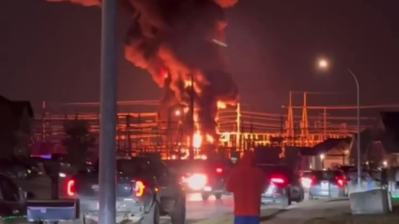 Explosion and Fire at North Fort Worth Texas power substation