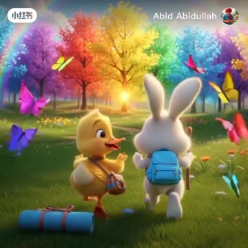 Duck fun cartoon for kids