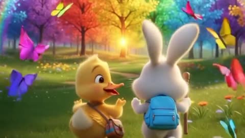 Duck fun cartoon for kids