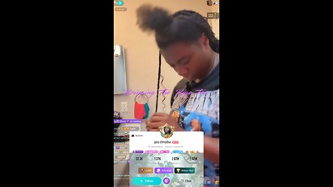 Big Charm says she usually pay $300 to get her hair done but she decided to do her own.