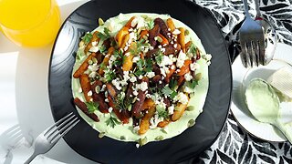 Roasted Baby Carrots with Herbed Whipped Feta — The Appetizer Everyone Raves About!