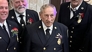 Ex-Chief & Honorary Commissioner William Donald Celebrates 65 Years of Volunteer Fire Service