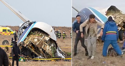 Video Allegedly Shows Survivors Moments After the Crash: Kazakhstan