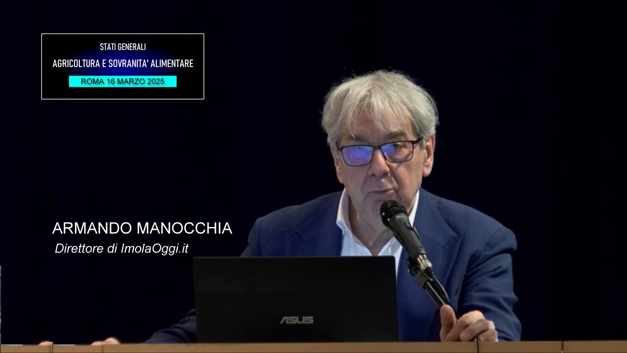Conferenza Agricoltura e Sovranità alimentare: presentazione di Armando Manocchia